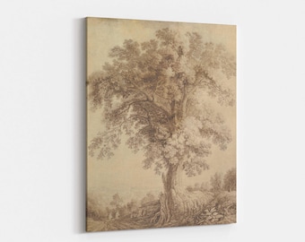 Vintage Tree Poster No3 – Rustic Wall Art Print, Nature Home Decor