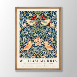 William Morris Art Print | William Morris Poster, Fruit Wall Art, Morris Exhibition, Art Nouveau Print, Floral Wall Art, Kitchen Art Print