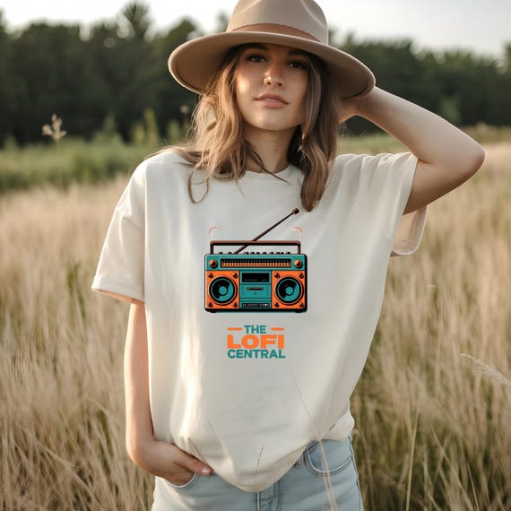 The Lofi Central Shirt, Comfort Colors 1717 Music Tee, Retro
