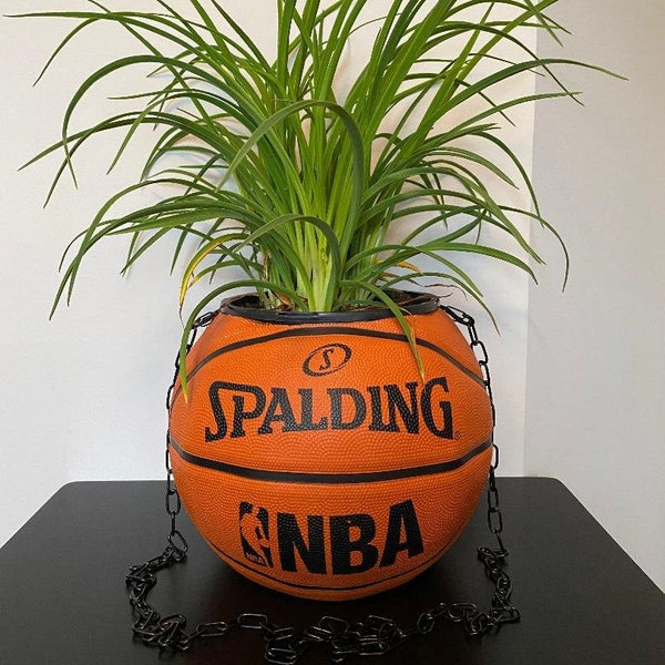 Basketball Planter Etsy