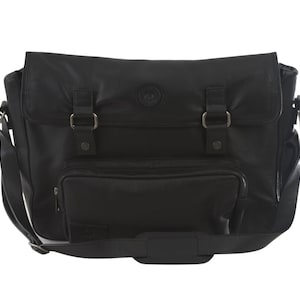 Black Buffalo Nappa Leather Utility Bag