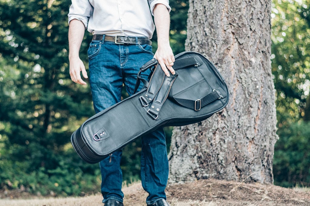 Les Paul Guitar Bag Black Top Grade Nappa Etsy