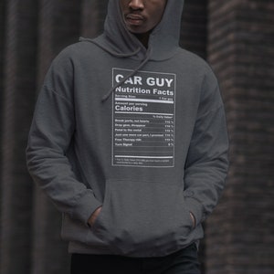 Car guy nutrition, funny car hoodie, car enthusiast hoodie gift, car gift for him, car lover hoodie, father’s day car gift
