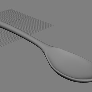 Wooden Spoon 3D Model | Etsy