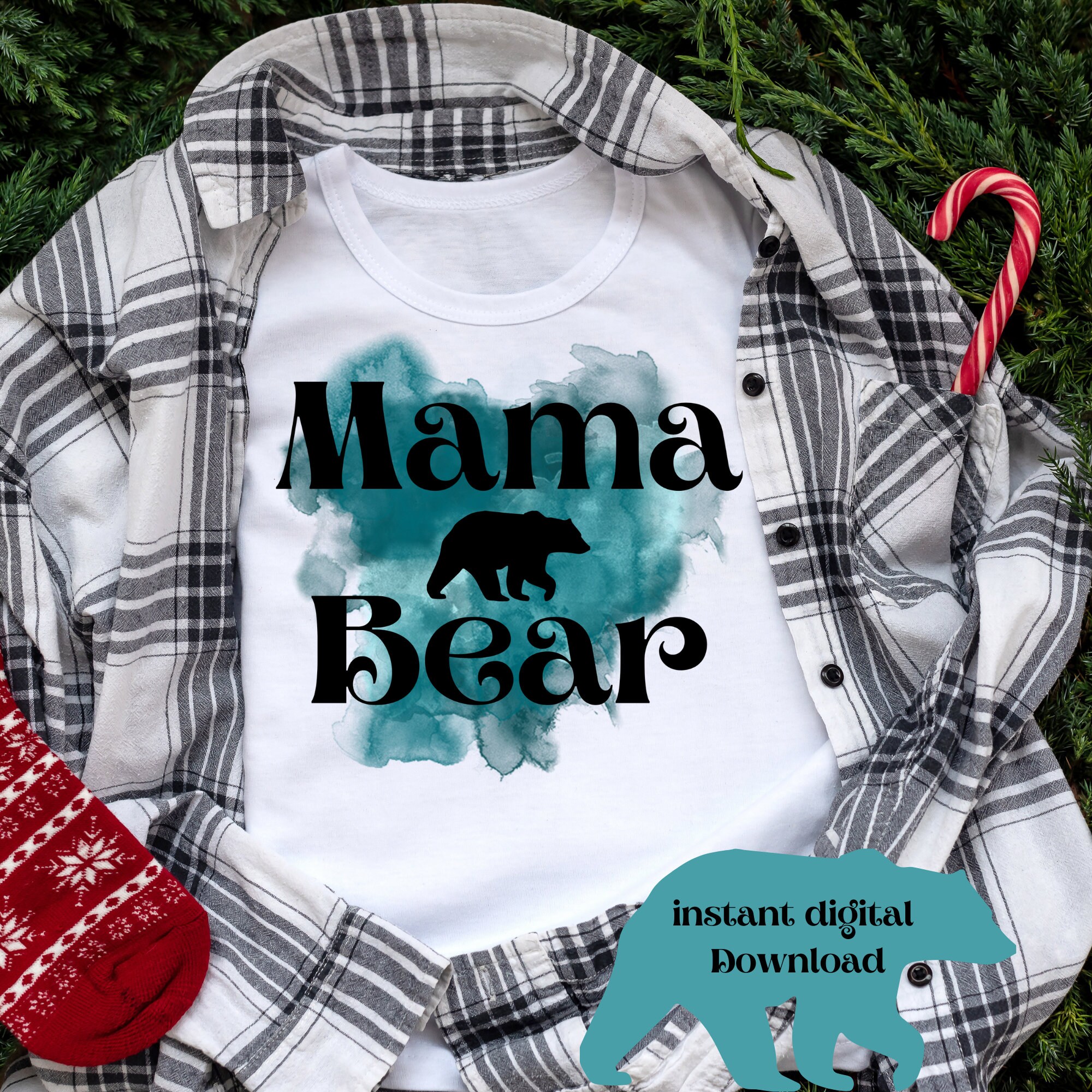 Digital Download Mama Bear Printable Wall Art Printable PDF Transparent ...