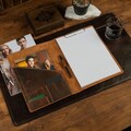 Personalized Leather Portfolio with Clipboard, A4 Document Holder, Rustic Padfolio, Christmas Gift product logo