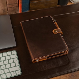 Leather Notebook Personalized Large, Custom Engraved Journal, Rustic Journal Refillable, Doctor Appreciation Gift (Notebook Included)