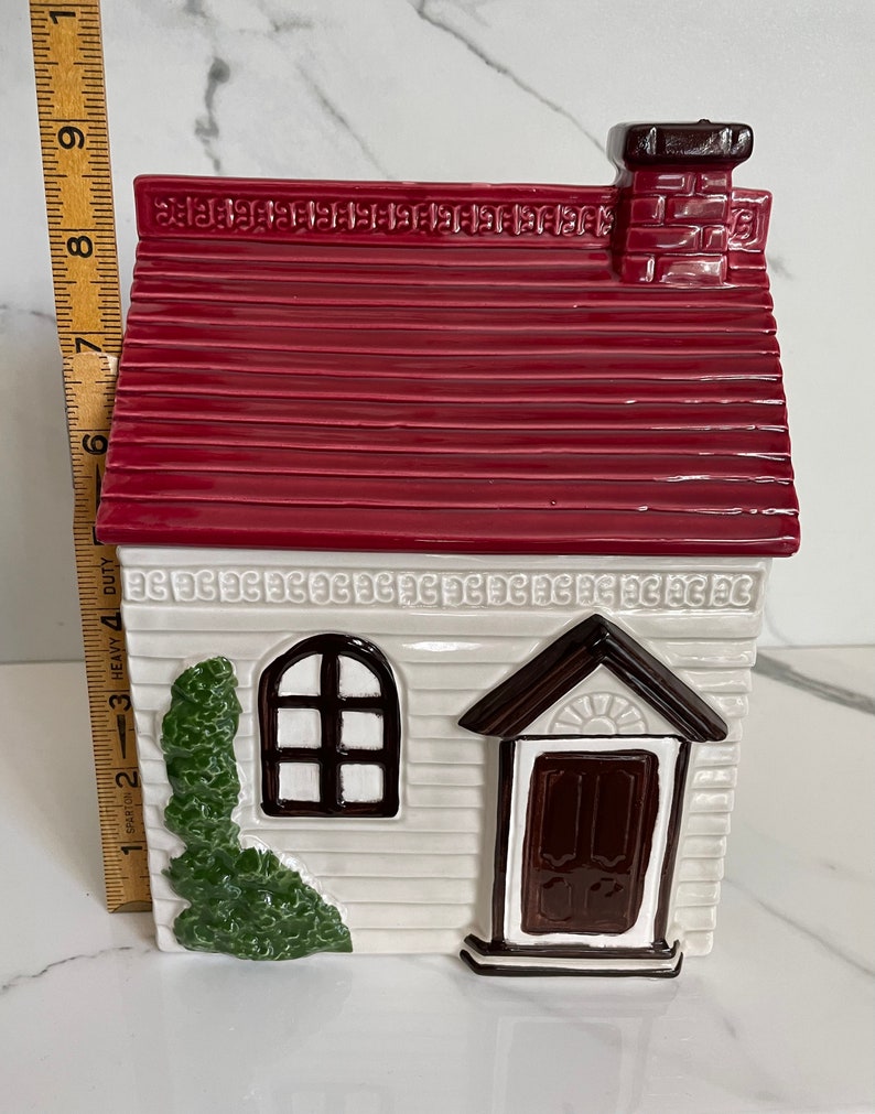 Ceramic Victorian Style House Cookie Jar Made in Japan Etsy