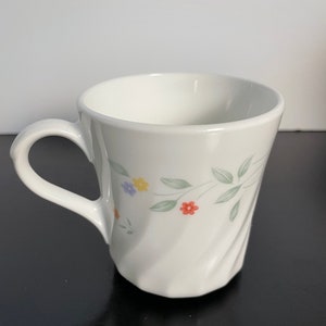 Corning Corelle English Meadow Cup Mug Swirl Floral Multi Color