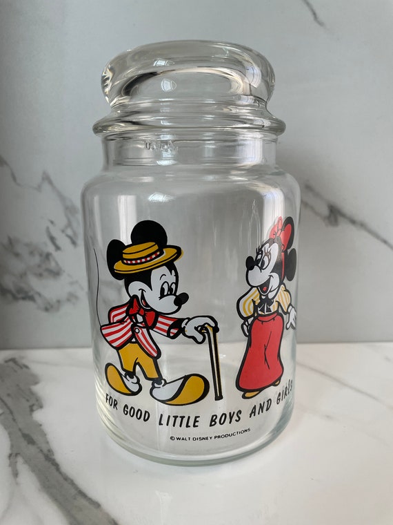 Pyrex Disney Minnie Mouse Clear Glass Storage Container. Glass