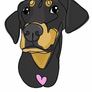Cartoon pet portraits, gift idea men, women, children of cat, dog, horse, bunny, art 11x14