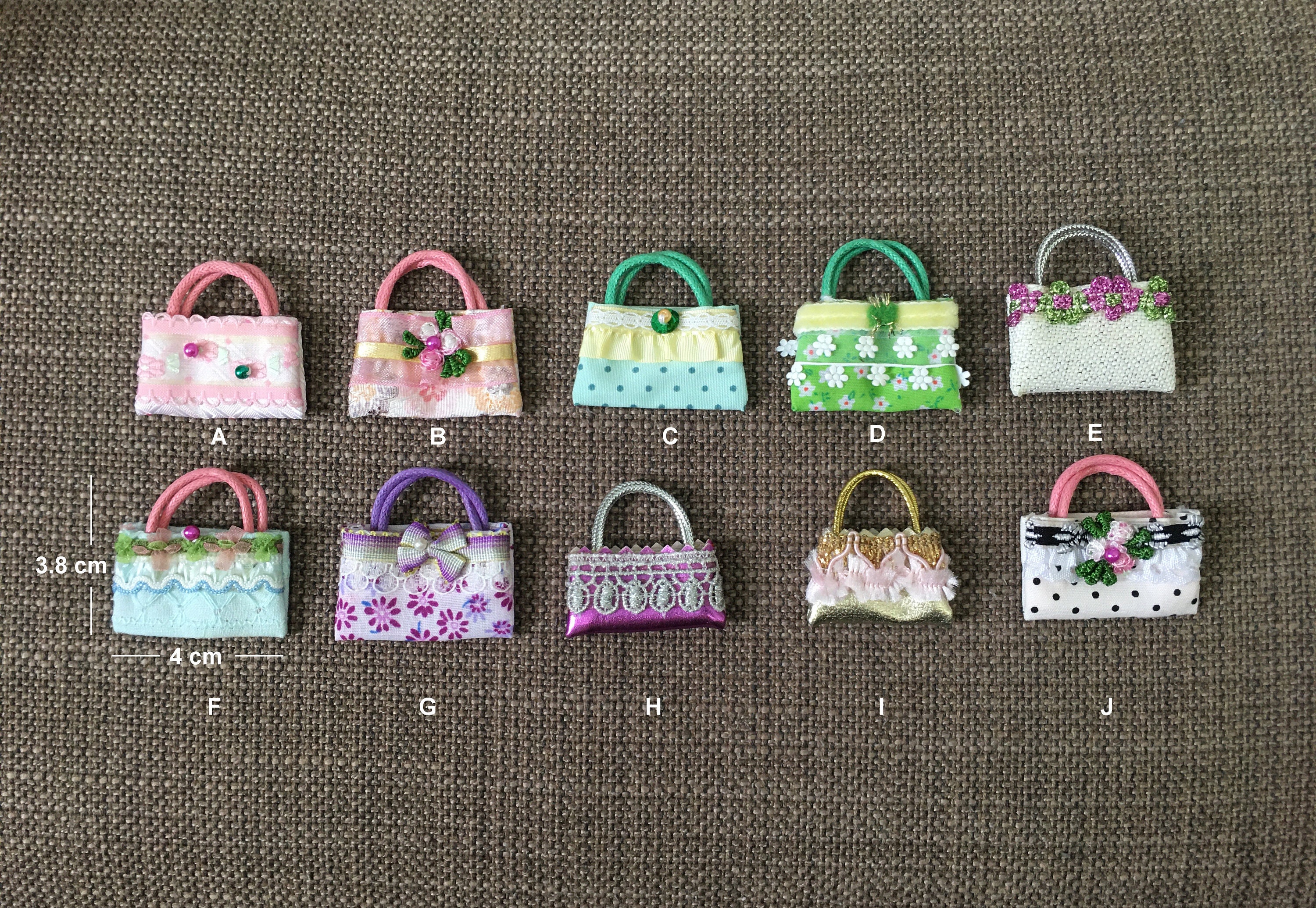 Dollhouse Handbag Doll House Tiny Miniature Tote Bags Etsy