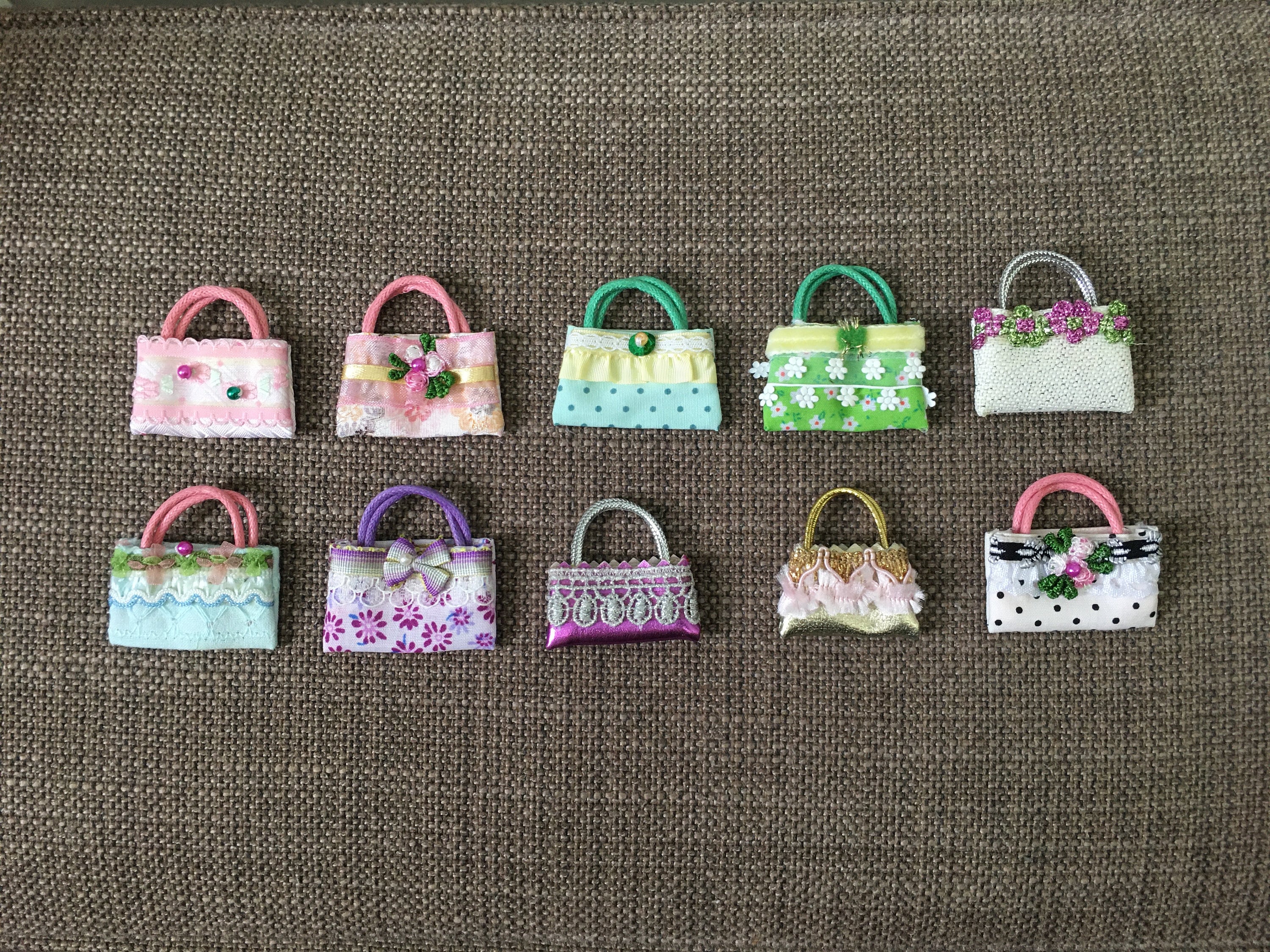 Dollhouse Handbag Doll House Tiny Miniature Tote Bags Etsy