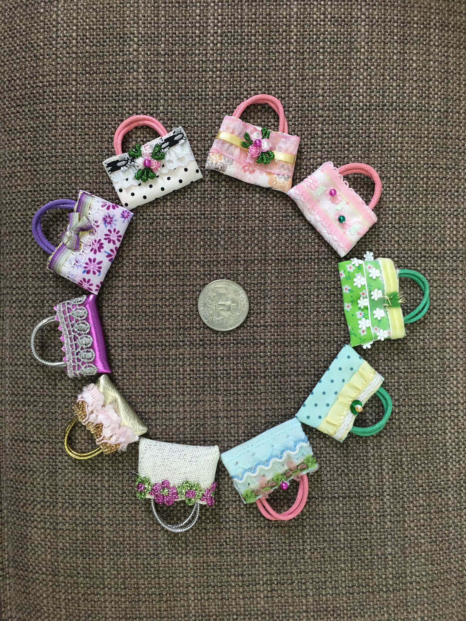 Dollhouse Handbag Doll House Tiny Miniature Tote Bags Etsy