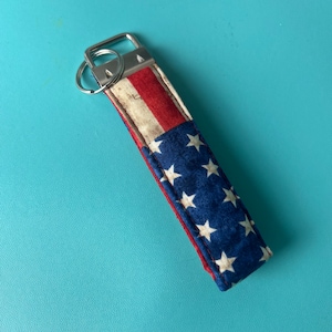 American Flag Keychain