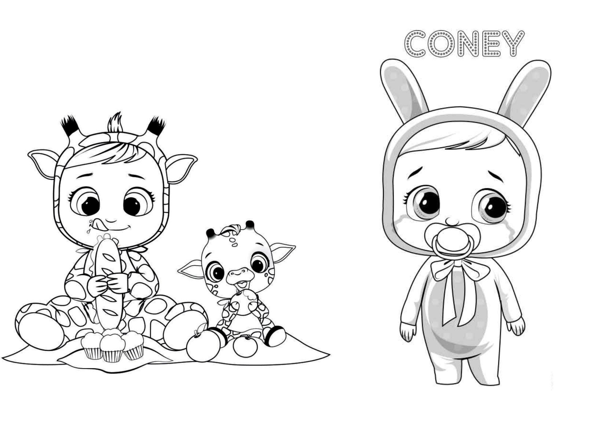 Coloring Page Cry Babies Coney Cry Babies Coloring Book Israel