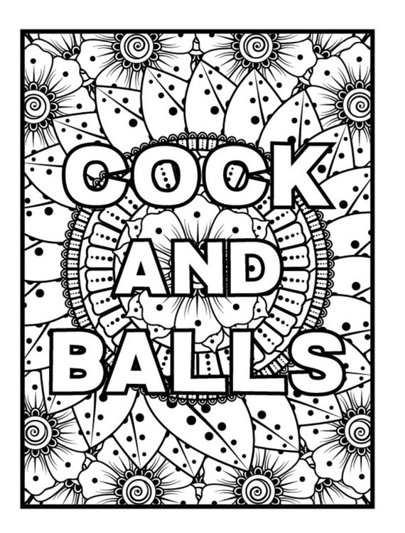 Instant Download Adult Cuss Word Coloring Pages | Etsy