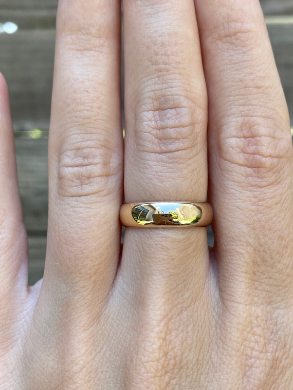 Vintage Solid 14k Yellow Gold Ring Band - Size 6.75 - Fine Estate Jewelry -  Real Genuine Gold - Etsy UK