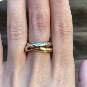 Cartier Ring Real 18k Gold Etsy