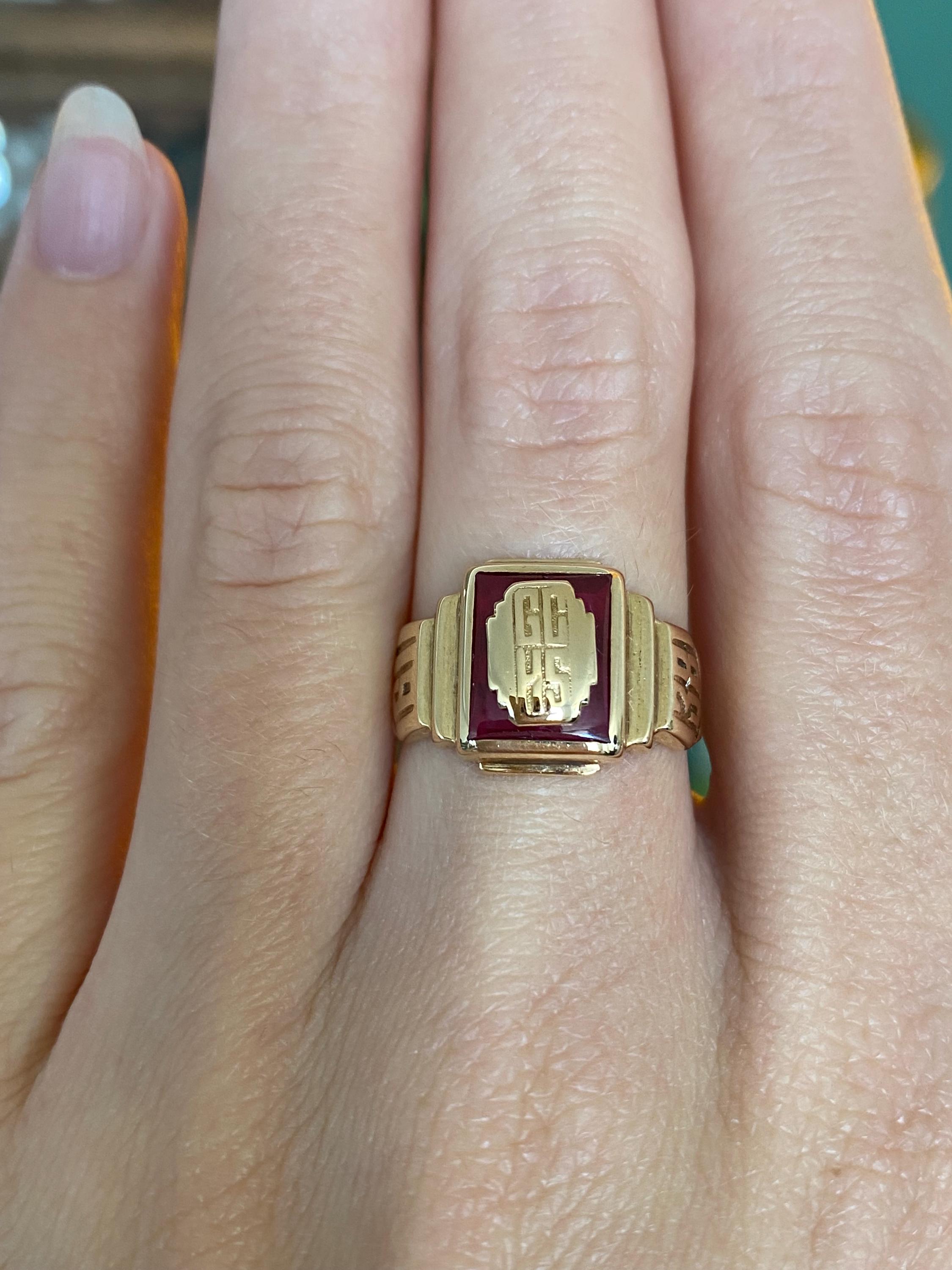 1938 Class Ring - Etsy