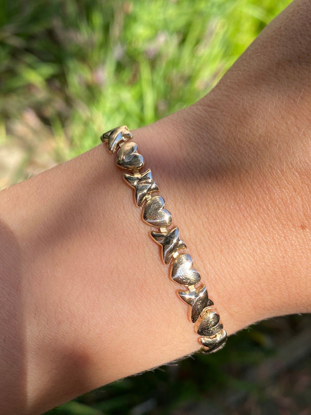 10kビンテージゴールドブレスレットUS男女兼用antiquevintage金製 10kビンテージゴールドブレスレットUS男女兼用antiquevintage金製