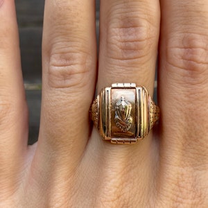 ヴィンテージ　カレッジリング　1942 10k college ring 1942 Class Ring - Etsy