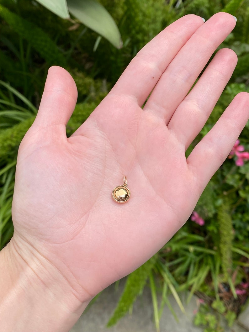 Vintage 18k Yellow Gold Cufflink Conversion Charm Real Genuine Gold