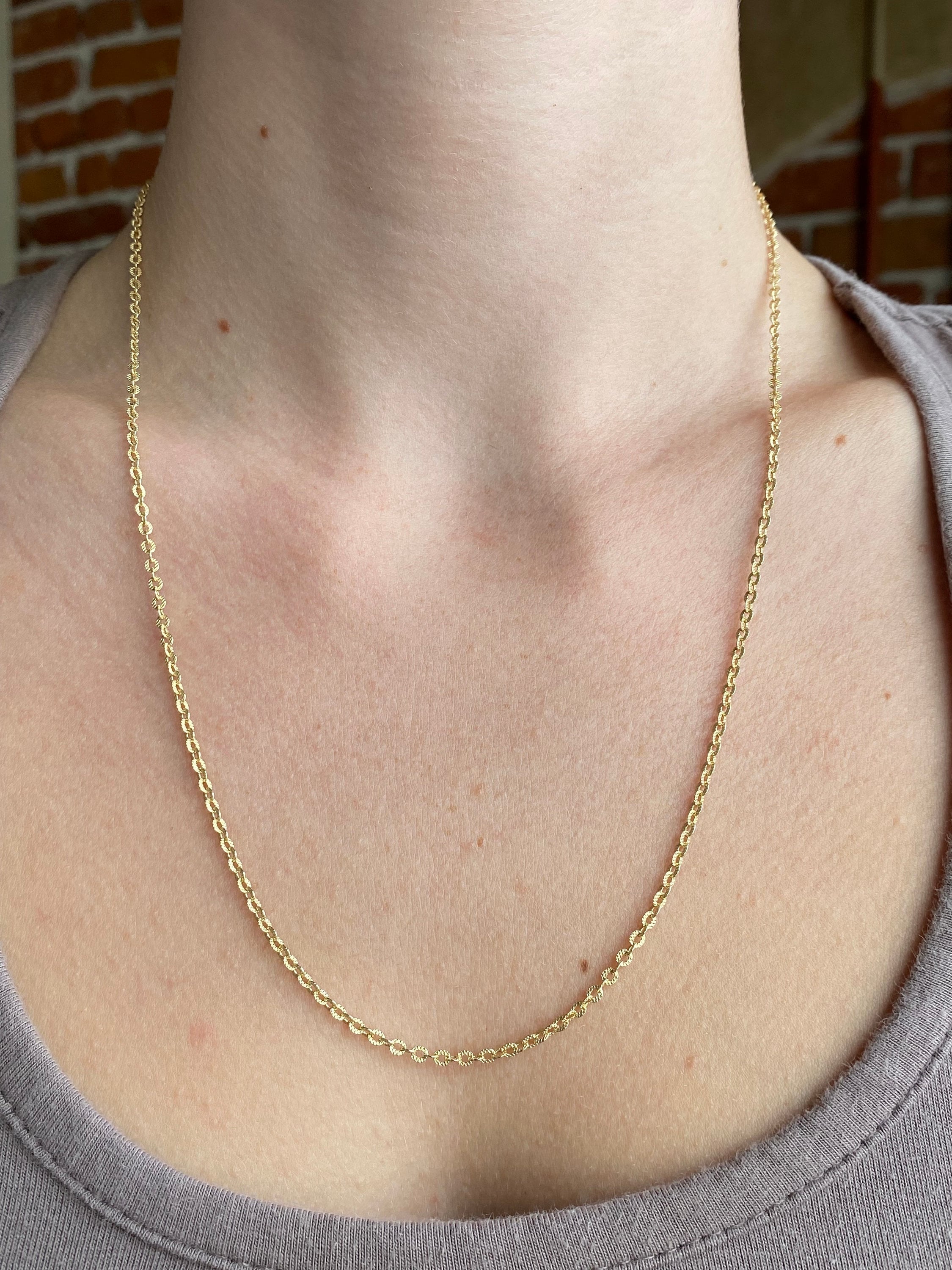 アクセサリー US 1920's 14K gold chain necklace 14K gold chain necklace from the 1920s (USA)
