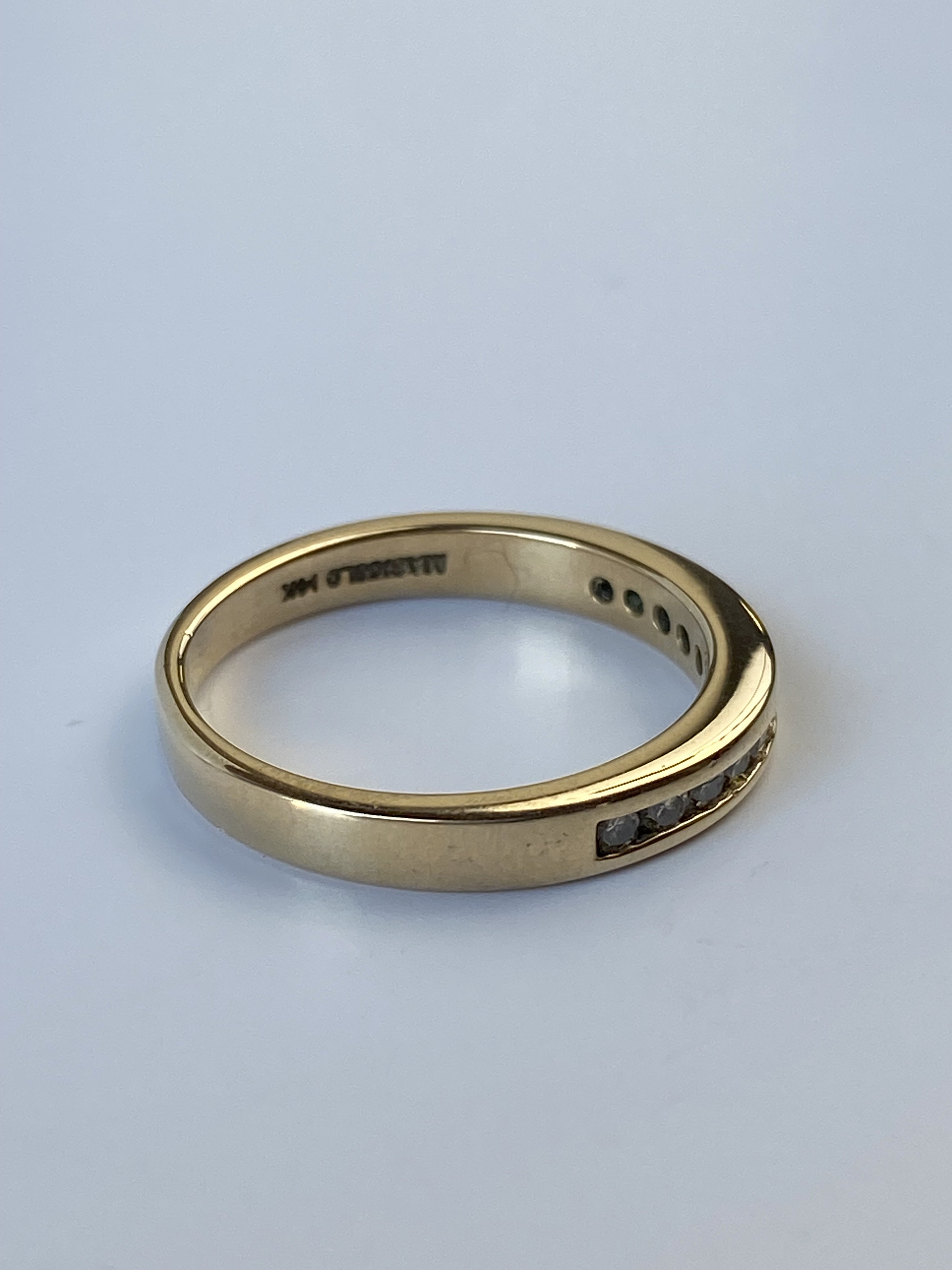 希少 アメリカ USA ヴィンテージ ダブルバンドリング 14K