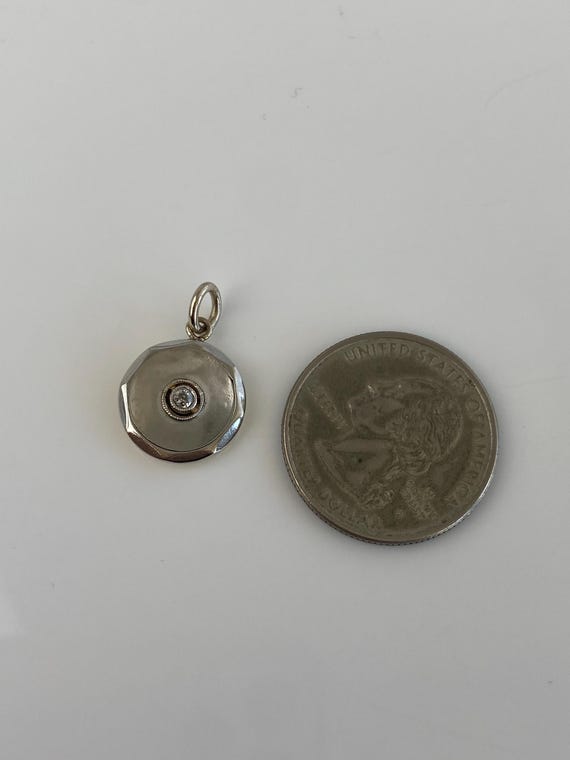 Vintage Solid Platinum Diamond Cufflink Conversio… - image 6