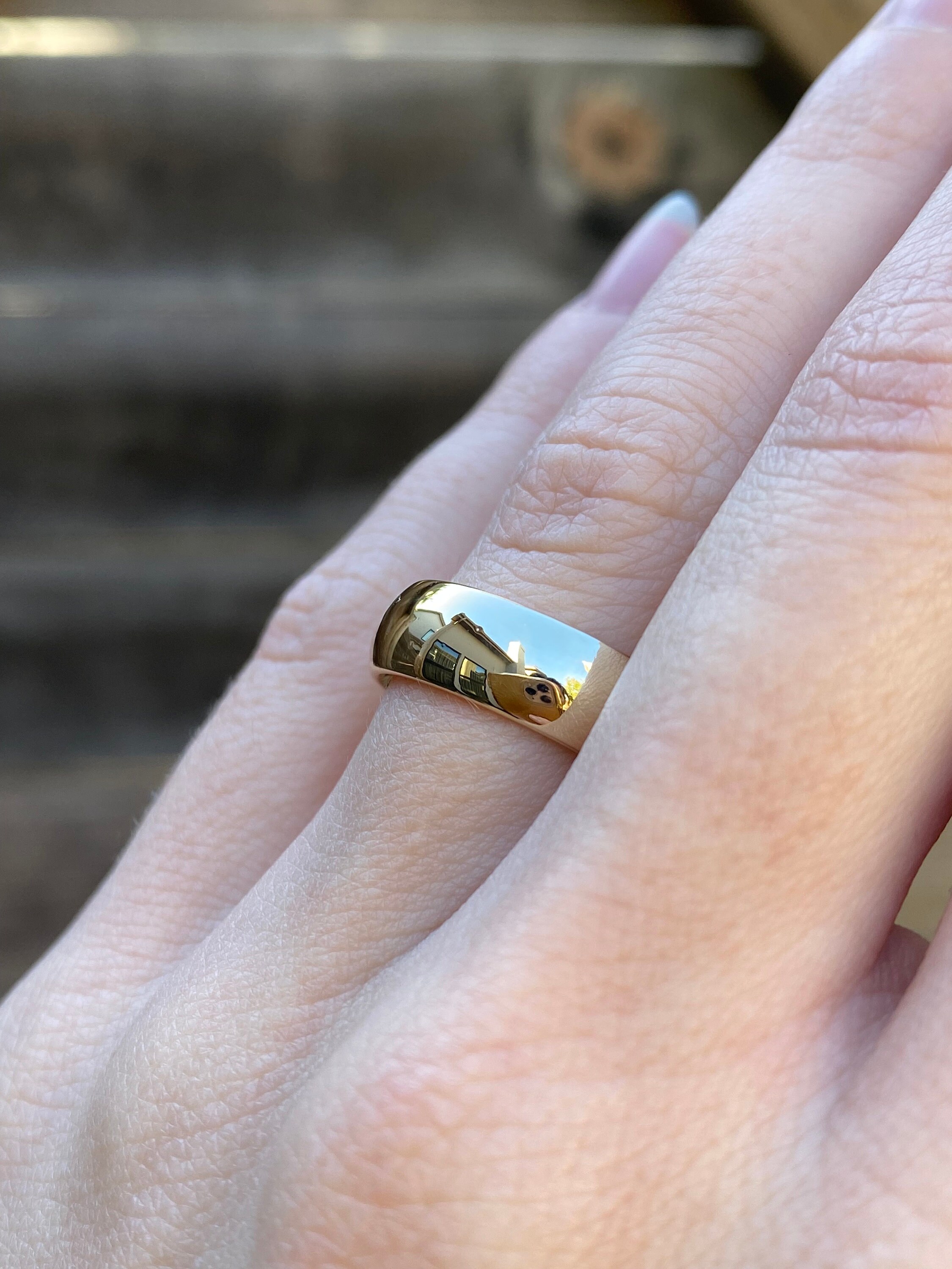 Vintage Solid 10k Yellow Gold Ring Band - Size 6 - Quality