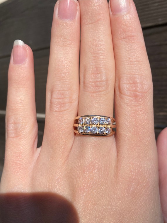 Buy Solid 14k Yellow Gold Cubic Zirconia Ring Band 6 Quality Fine
