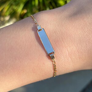 60s~70s 14k gold フィガロチェーン ブレスレット