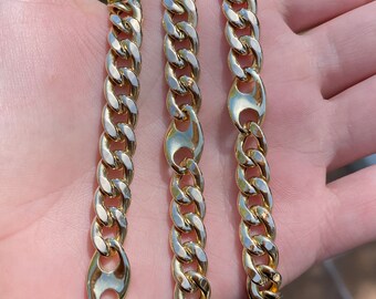 49 Gram Vintage 10k Yellow Gold Curb Mariner Chain Necklace - 28.25 inches - Quality Fine Estate Jewelry - Heavy Real Genuine Gold