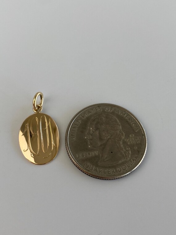 Solid 14k Yellow Gold '1901' Cufflink Conversion … - image 6