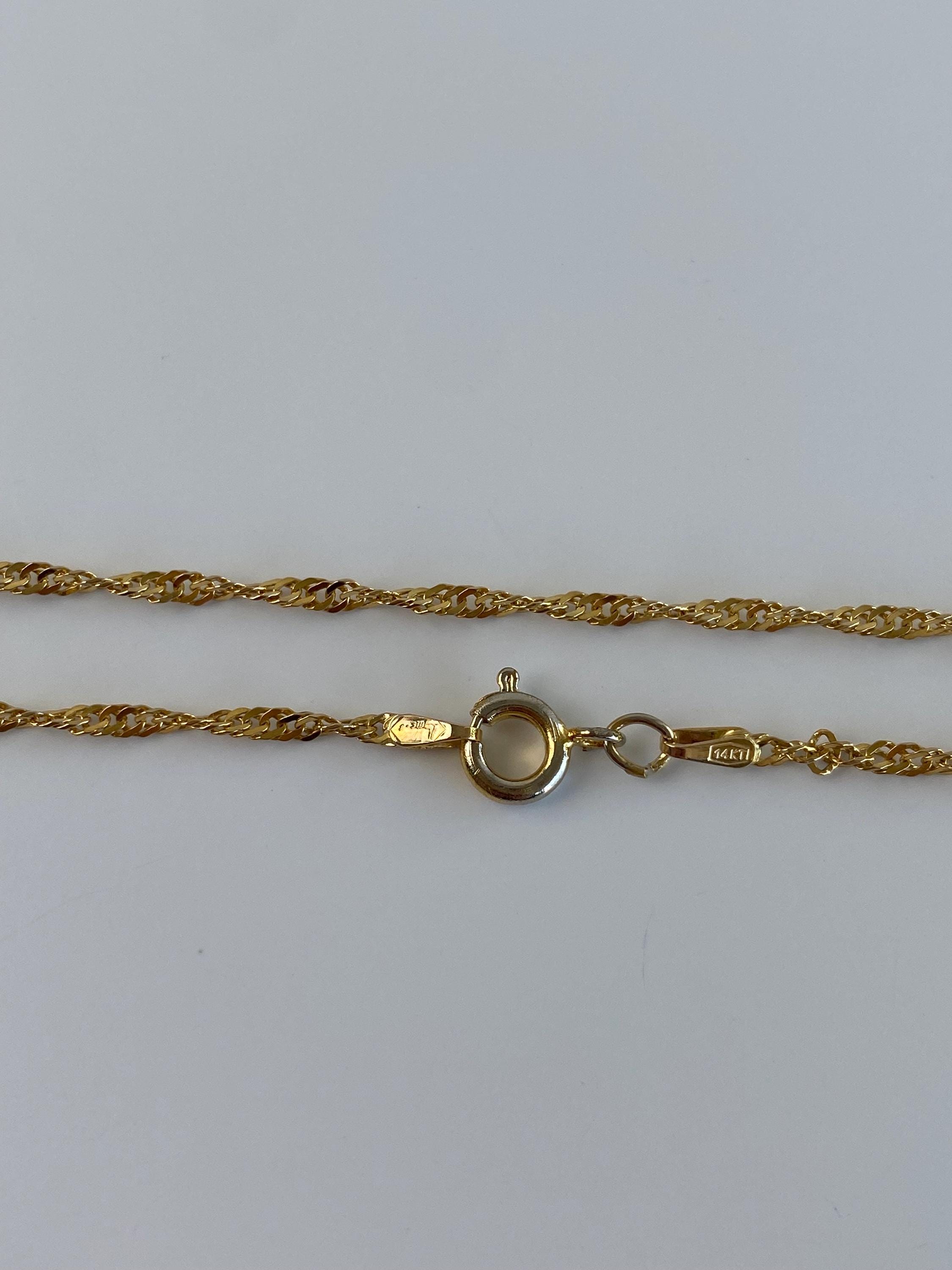 ★VINTAGE HOLLYWOOD★ [14K Gold] Twist Chain Necklace_VH22N4 FE5C3950-7F11-463D-B5C7-