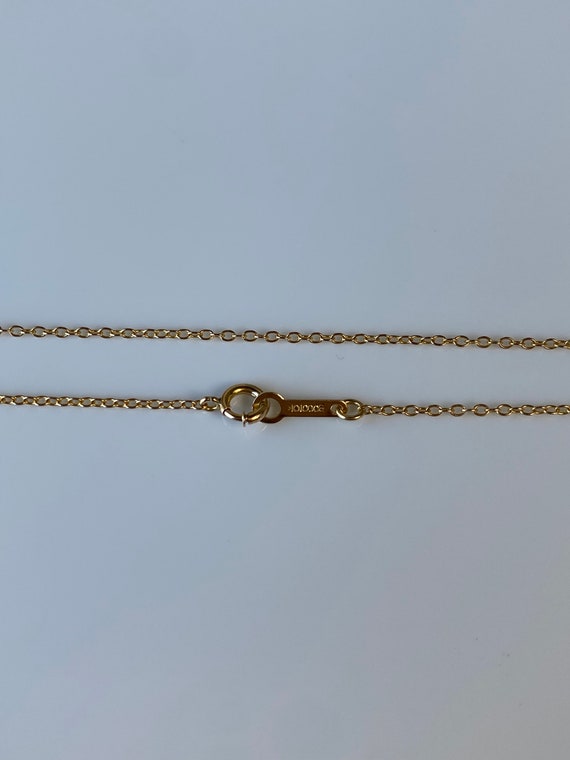 Vintage Solid 10k Yellow Gold Dainty Cable Chain … - image 7