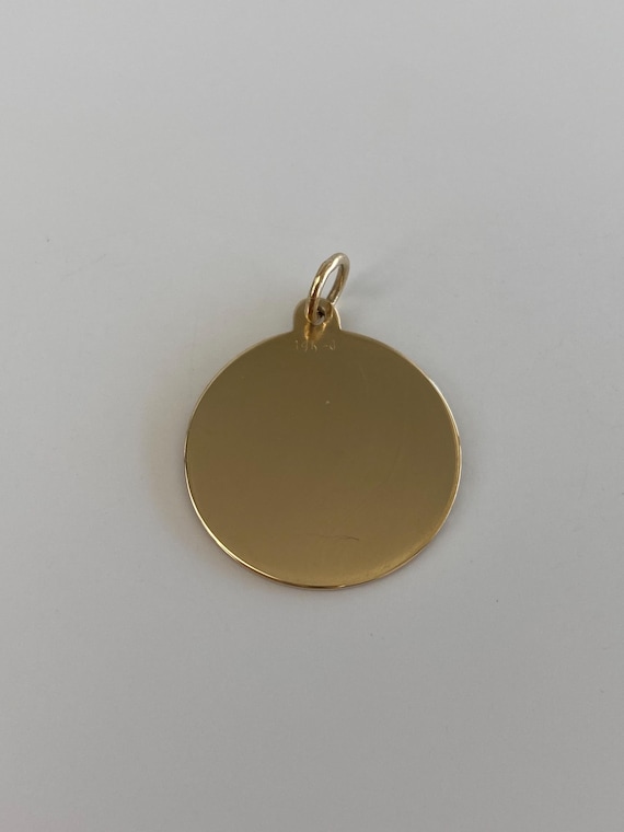 Solid 14k Yellow Gold Monogram Charm - Quality Fi… - image 4