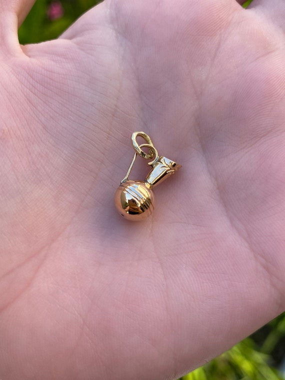 Vintage Solid 18k Yellow Gold Pitcher Charm Pendant for - Etsy