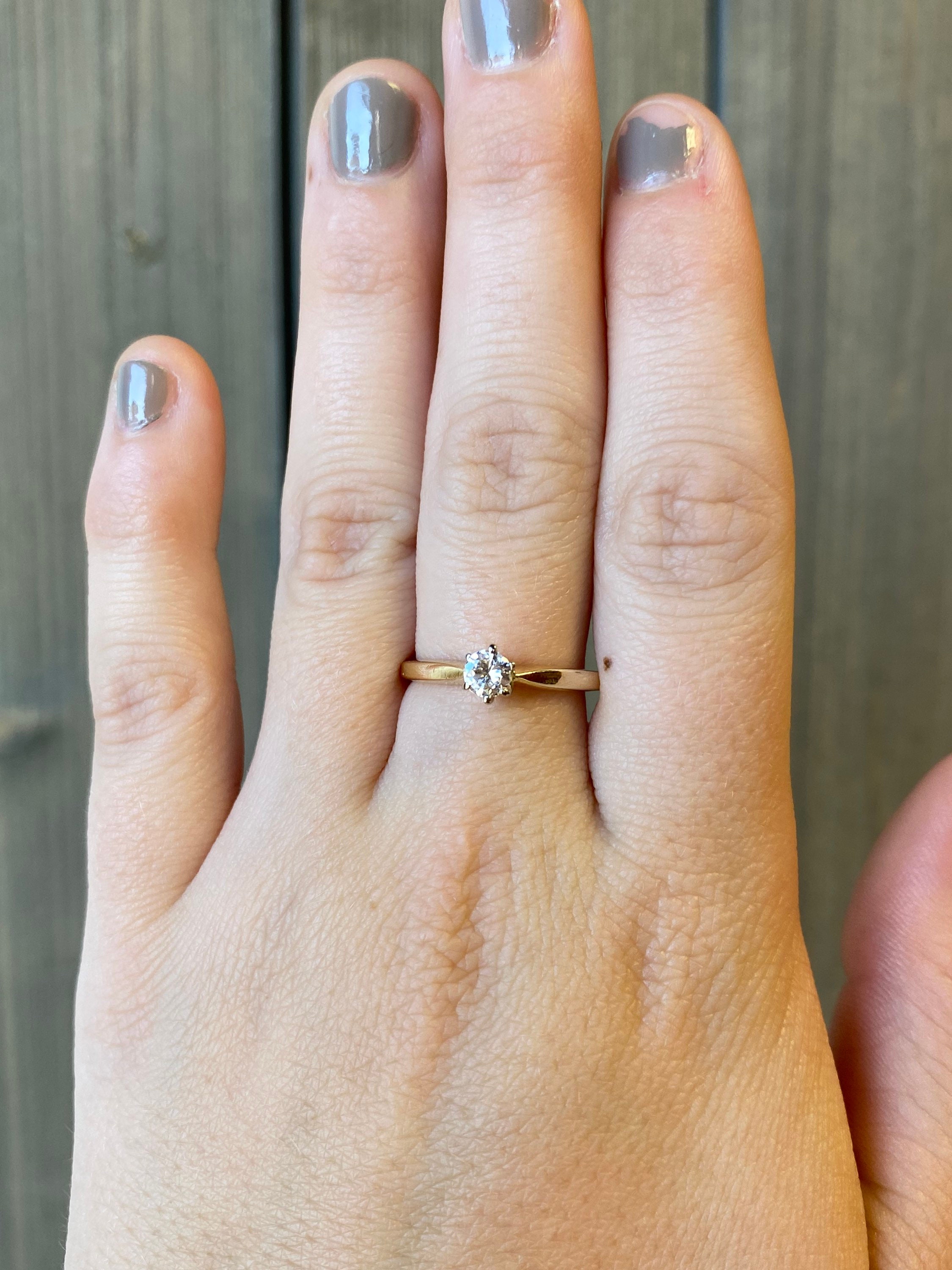 Gold band on sale engagement rings