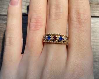 Caroline Emmons Betsy Ross Ring Vintage Patriotic Etsy