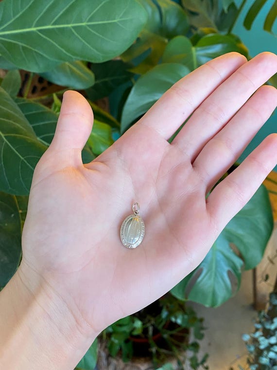 Vintage Solid 14k White Gold Pattern Cufflink Con… - image 2