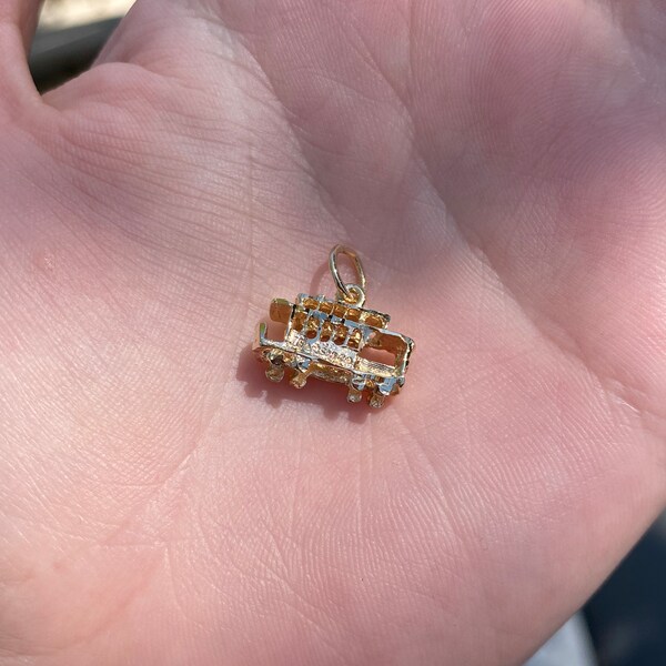 Gold Train Necklace Etsy