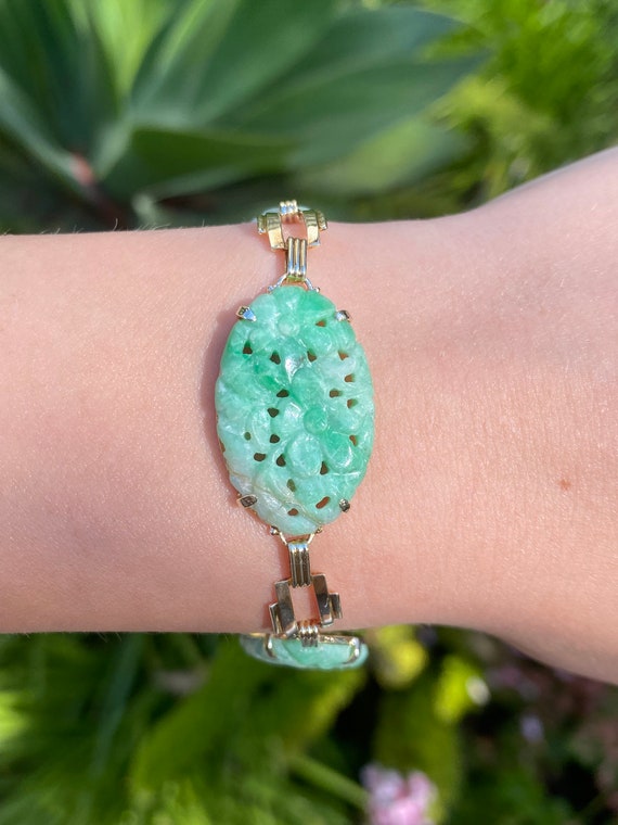 Jade 14k bracelet deals