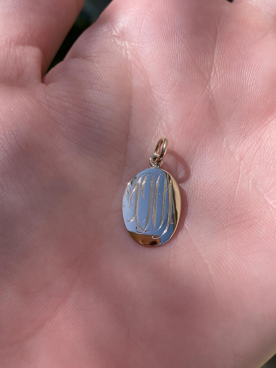 Solid 14k Yellow Gold '1901' Cufflink Conversion … - image 1