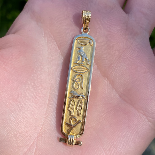 14 Kt Solid Gold Egyptian Jewelry Etsy