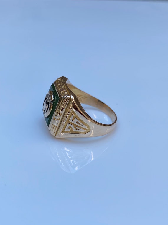 Vintage Solid 10k Yellow Gold 1926 Ring - Size 6 … - image 9