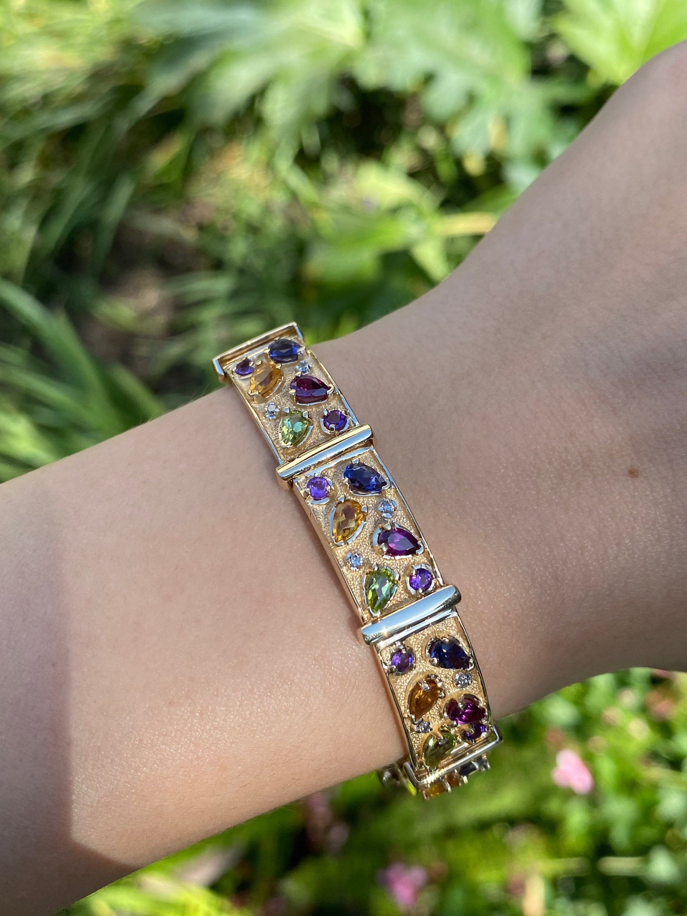 precious gemstone bracelet - Sarah Cole Jewellery