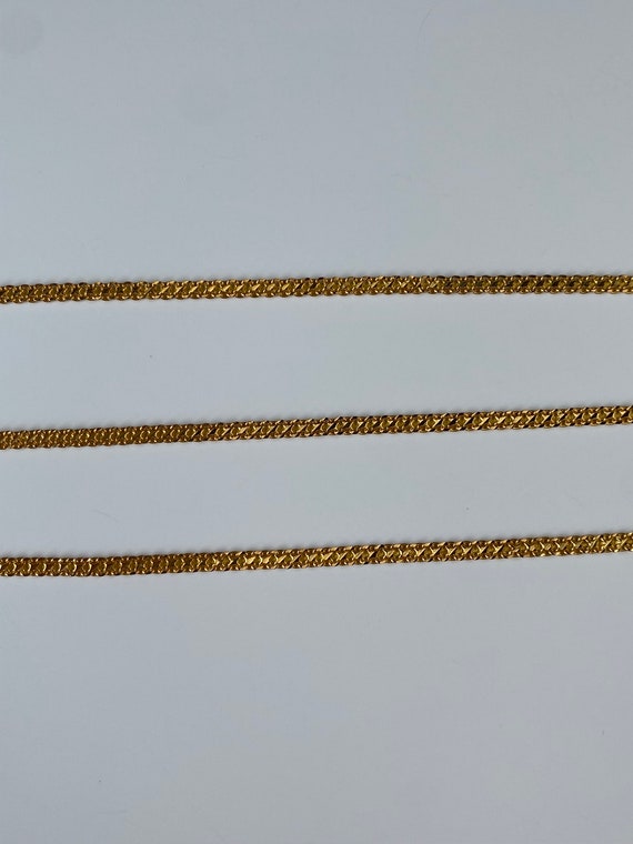 Vintage Solid 21k Yellow Gold Bismark Chain Neckl… - image 6