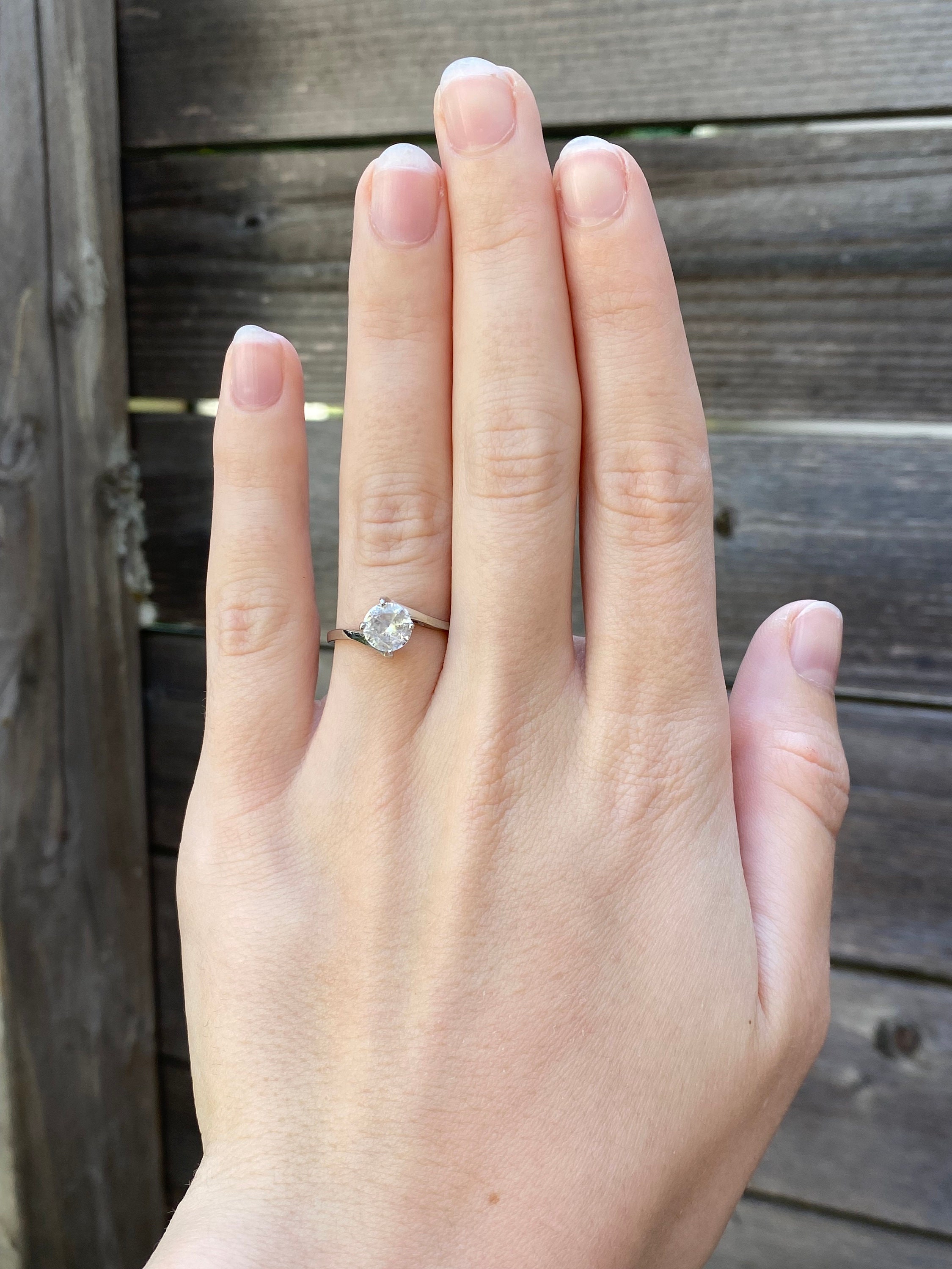 10k white gold cubic zirconia rings outlet